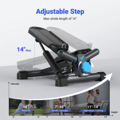 Mini Stepper for Exercise Twist Stair Stepper 330LBS