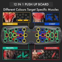 Push-up Board Set Portable Multifunctional Push-up Bar Foldable Fitness Equipment