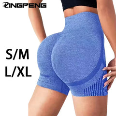 Women Yoga Shorts High Waist Workout Shorts Fitness Yoga Lift Butt Fitness