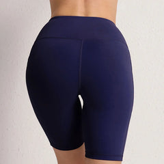 Women Yoga Shorts with 3 Pockets Seamless Gym Fitness Tights