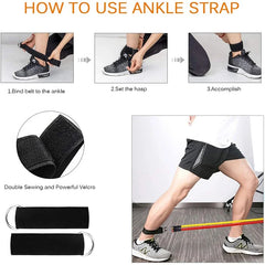 11Pcs/Set Pull Rope TPE Resistance Bands Portable Fitness Equipment