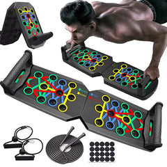 Push-up Board Set Portable Multifunctional Push-up Bar Foldable Fitness Equipment