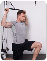 Fitness equipment with lower handle, straight pull rod, long pull rod, high pull rod