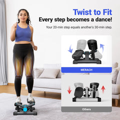 Mini Stepper for Exercise Twist Stair Stepper 330LBS