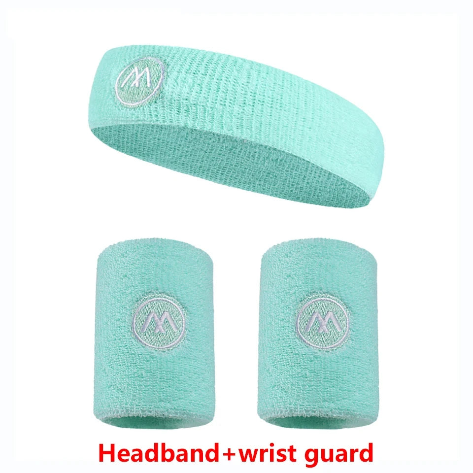 GOBYGO Exercise Headband Wristband Set Gym Sweatband Wristband