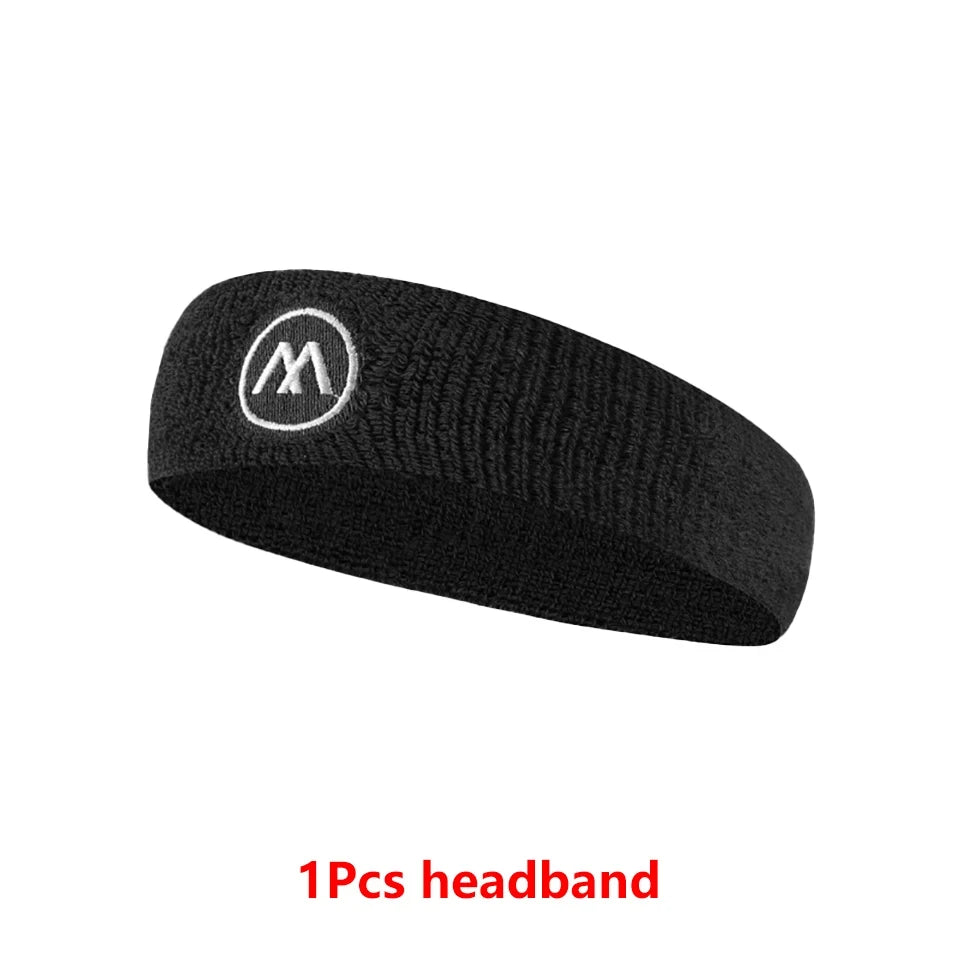GOBYGO Exercise Headband Wristband Set Gym Sweatband Wristband