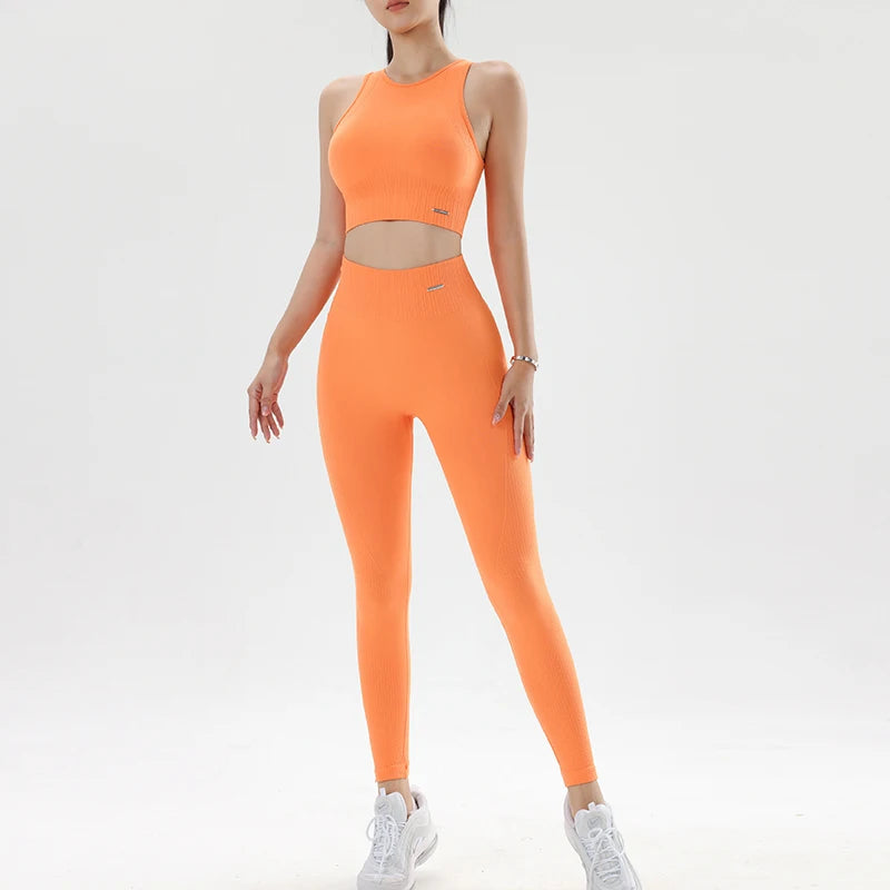 Women's fitness suit yoga suit exercise yoga bra exercise tight high-waisted pants