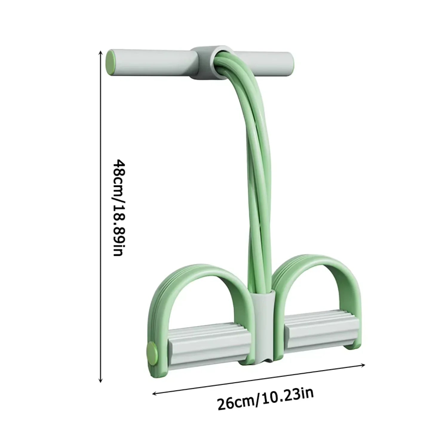 4 Tube Fitness Gum Resistance Bands Latex Pedal Exerciser Sit- Pull Rope Expander
