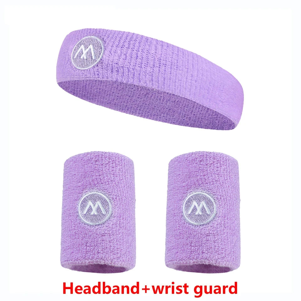 GOBYGO Exercise Headband Wristband Set Gym Sweatband Wristband