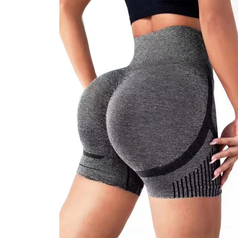 Women Yoga Shorts High Waist Workout Shorts Fitness Yoga Lift Butt Fitness