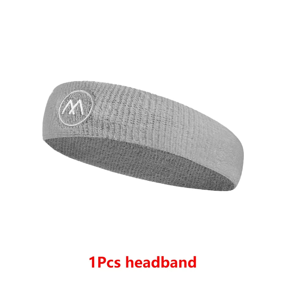 GOBYGO Exercise Headband Wristband Set Gym Sweatband Wristband