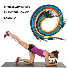 11Pcs/Set Pull Rope TPE Resistance Bands Portable Fitness Equipment