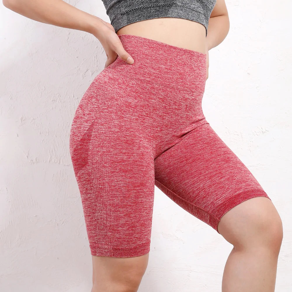 Sports Yoga Short Women Quick Dry Seamless Fitness Pants