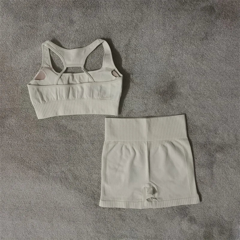 Fitness Yoga Set Seamless Sport Women's Sportswear High Waist Leggings
