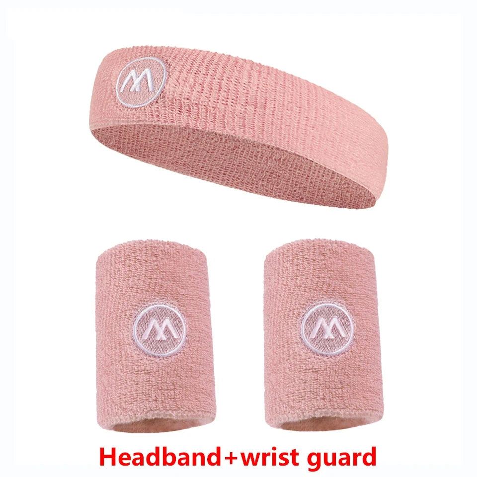 GOBYGO Exercise Headband Wristband Set Gym Sweatband Wristband