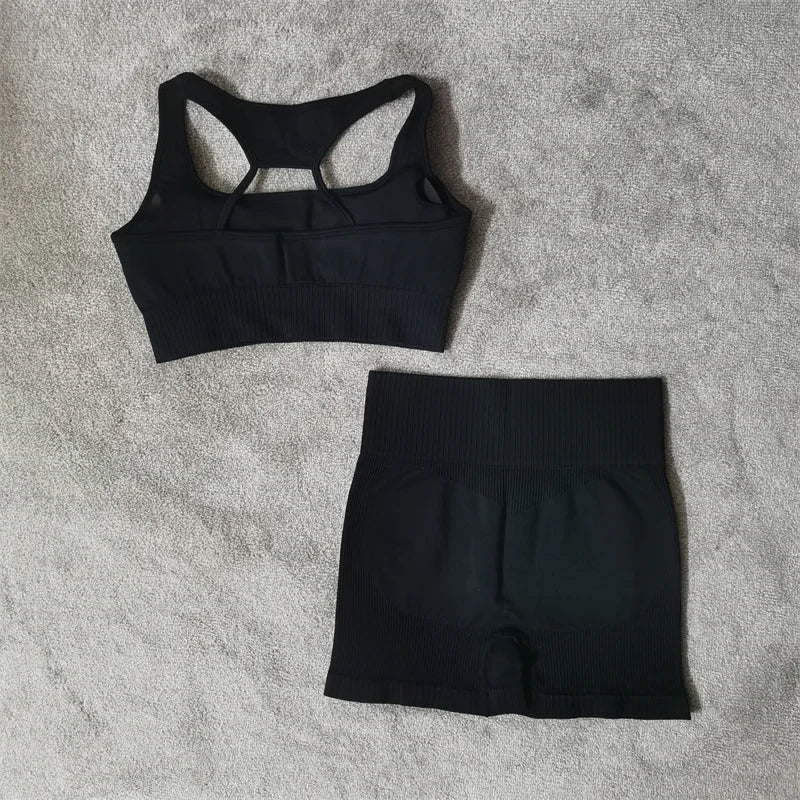 Fitness Yoga Set Seamless Sport Women's Sportswear High Waist Leggings