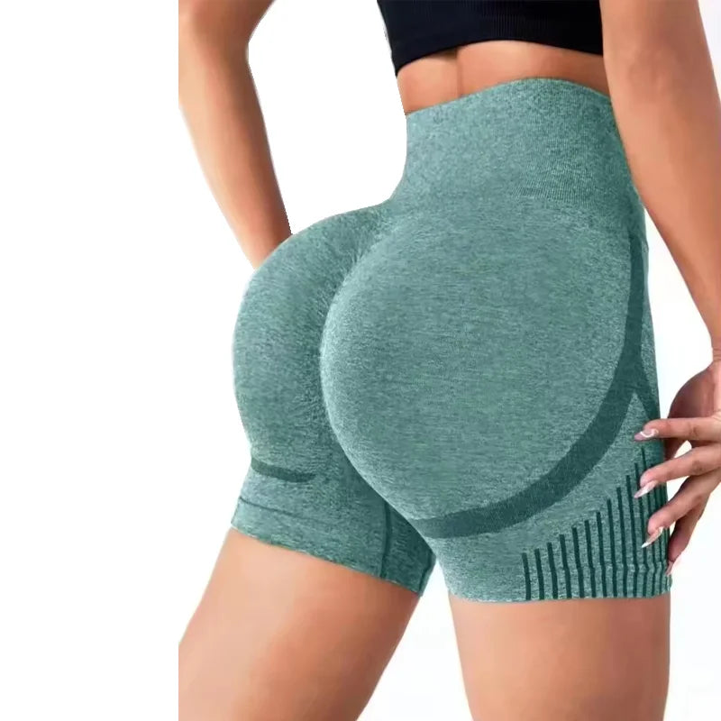 Women Yoga Shorts High Waist Workout Shorts Fitness Yoga Lift Butt Fitness