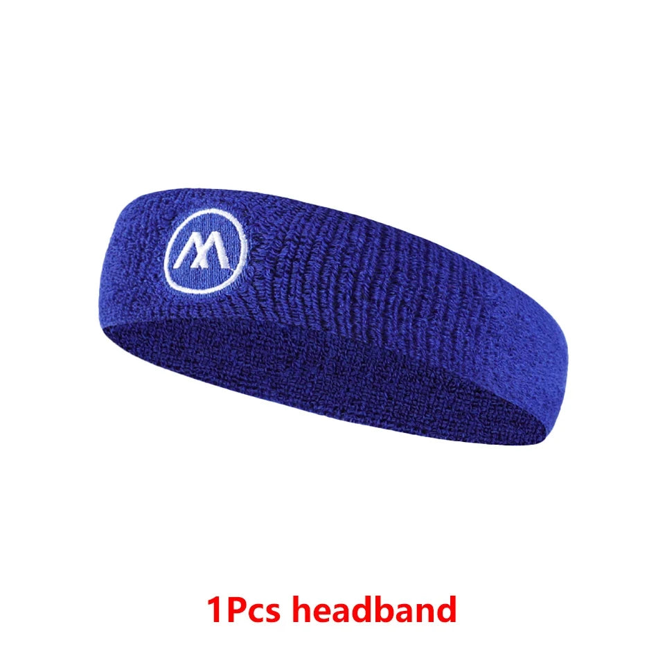 GOBYGO Exercise Headband Wristband Set Gym Sweatband Wristband