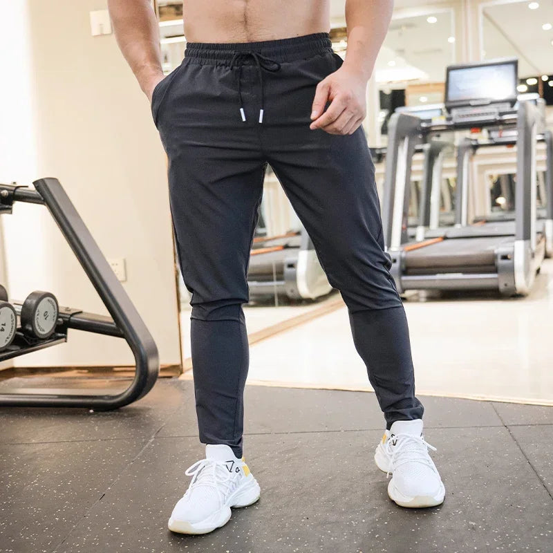 Ice Silk Sweatpants Men's Summer Ultra-thin Cooling Dry Fit