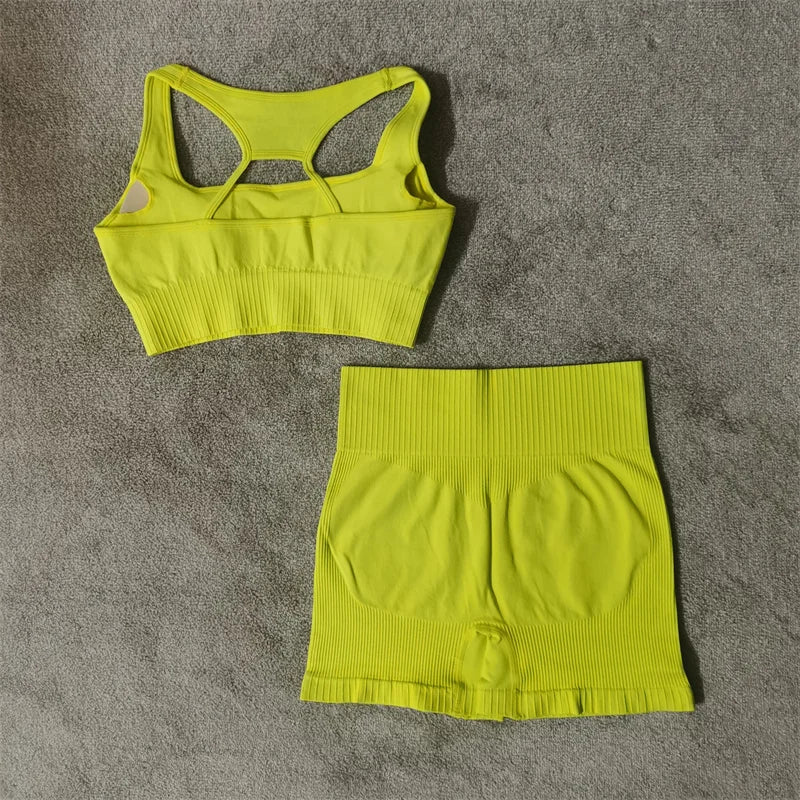 Fitness Yoga Set Seamless Sport Women's Sportswear High Waist Leggings