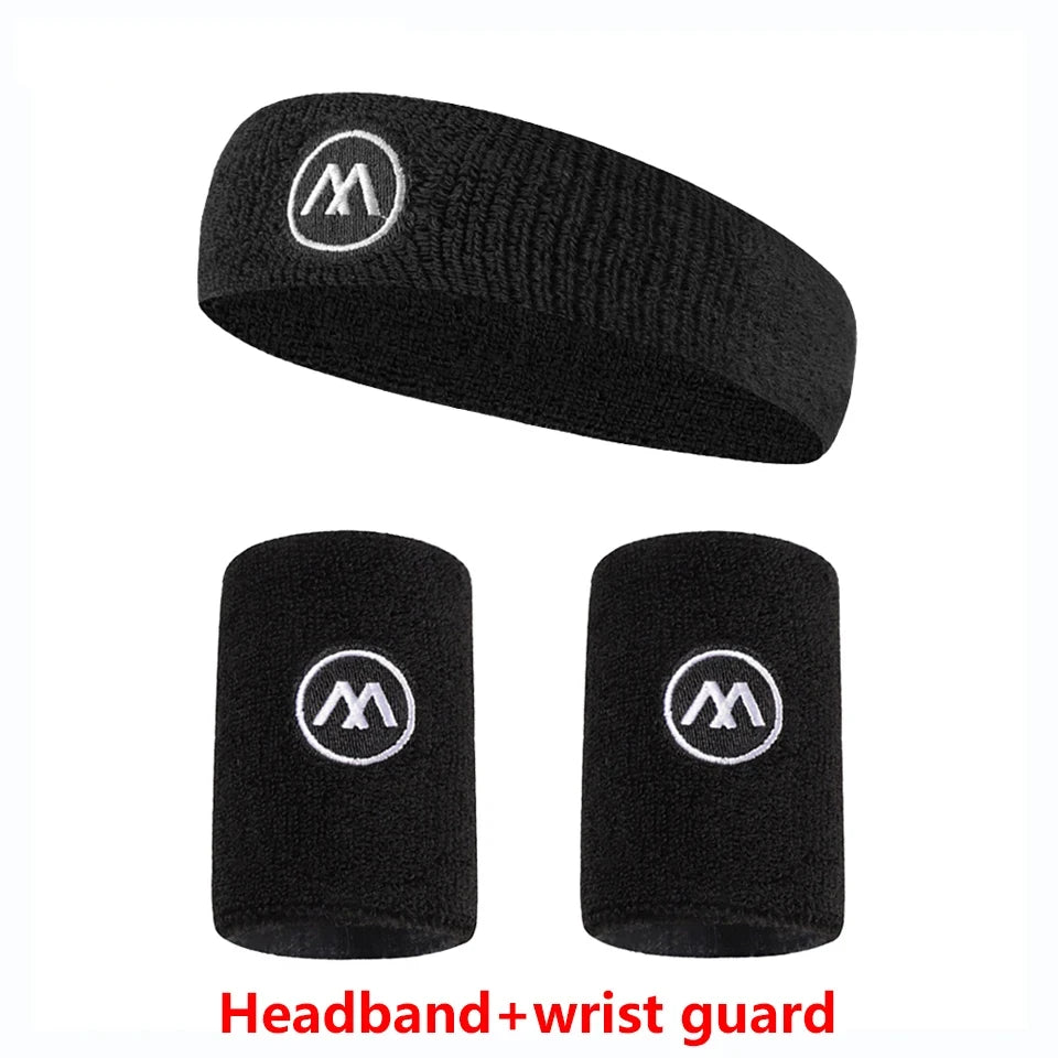 GOBYGO Exercise Headband Wristband Set Gym Sweatband Wristband
