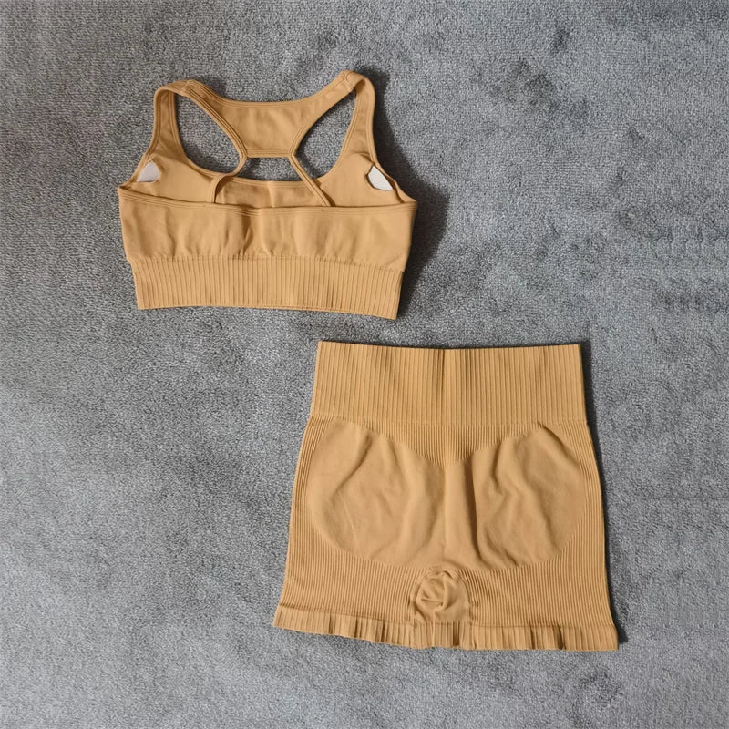 Fitness Yoga Set Seamless Sport Women's Sportswear High Waist Leggings