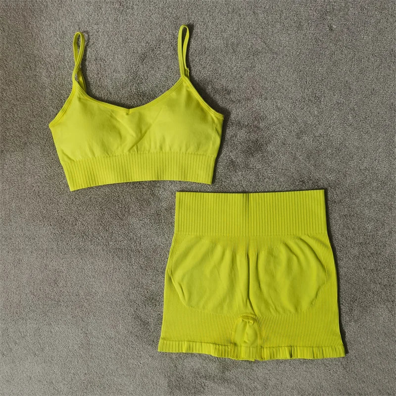 Fitness Yoga Set Seamless Sport Women's Sportswear High Waist Leggings