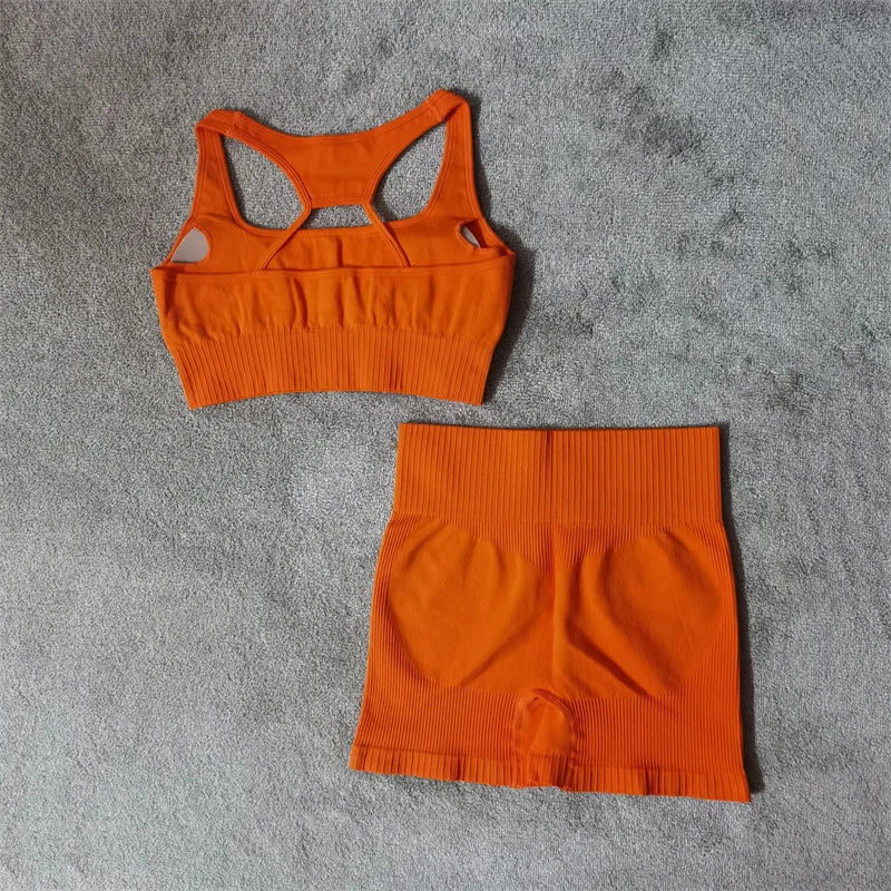 Fitness Yoga Set Seamless Sport Women's Sportswear High Waist Leggings