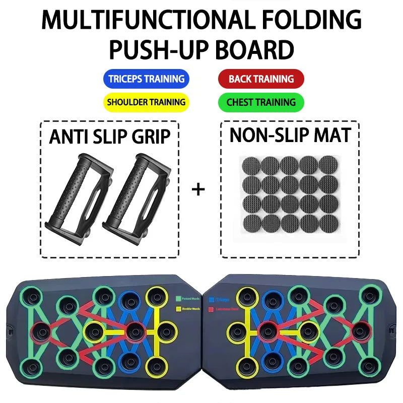 Push-up Board Set Portable Multifunctional Push-up Bar Foldable Fitness Equipment