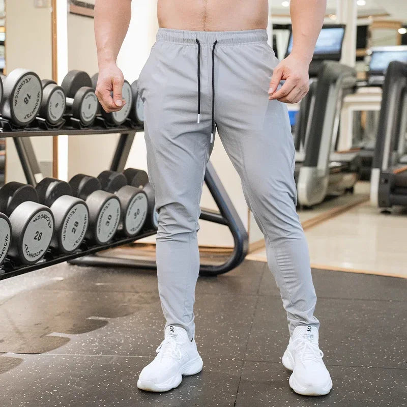 Ice Silk Sweatpants Men's Summer Ultra-thin Cooling Dry Fit