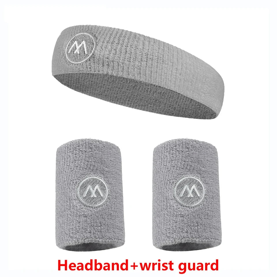 GOBYGO Exercise Headband Wristband Set Gym Sweatband Wristband