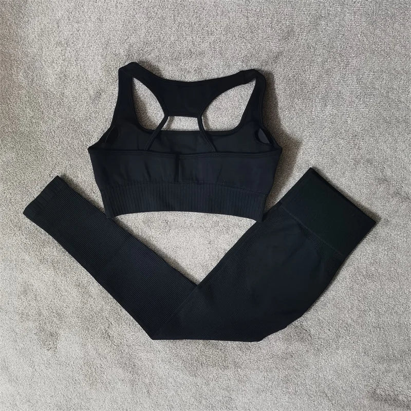 Fitness Yoga Set Seamless Sport Women's Sportswear High Waist Leggings